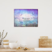 Die Zukunft hängt davon ab, was wir in der Gegenwa Poster (Küche)