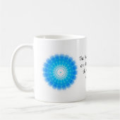 Die Zukunft hängt von ab, was wir im Geschenk tun Kaffeetasse (Links)