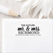 Die Zukunft Herr und Rücksendeadressen-Aufkleber K (Insitu)