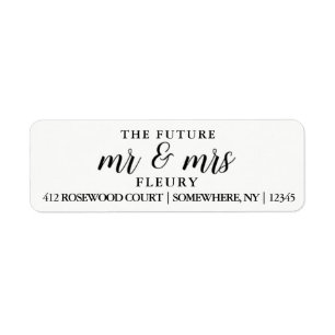 Die Zukunft Herr und Rücksendeadressen-Aufkleber K