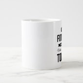 Die Zukunft Inspiriere Zitat weiß Jumbo-Tasse (Vorderseite)