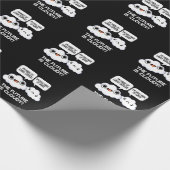 Die Zukunft ist bewölkt Wetter Computer puppen dun Geschenkpapier (Ecke)