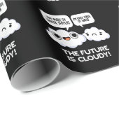 Die Zukunft ist bewölkt Wetter Computer puppen dun Geschenkpapier (Rolleneckpunkt)