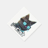 Die Zukunft ist Cat Serviette (Ecke)