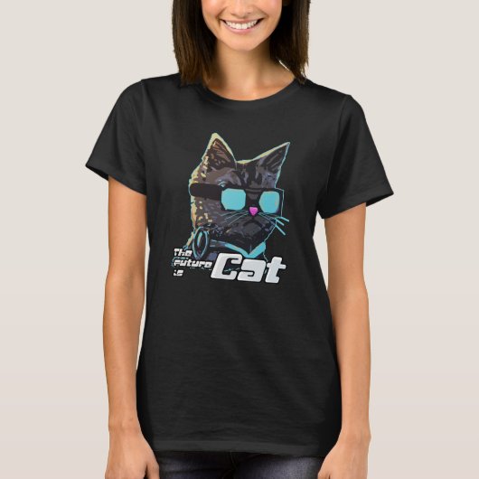 Die Zukunft ist Cat T-Shirt (Vorderseite)