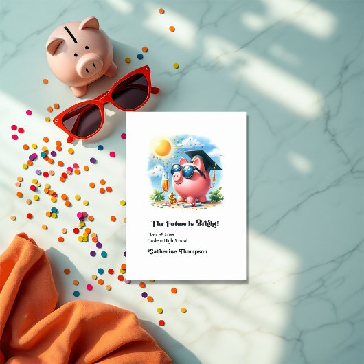 Die Zukunft ist das Foto des Abschlusses der Finan Ankündigung