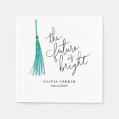 Die Zukunft ist der rechte Abschluss Green Tassel Serviette (Vorderseite)