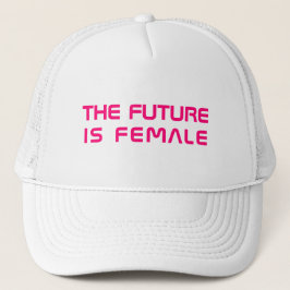 Die Zukunft ist die heiß rosa moderne Typografie d Truckerkappe