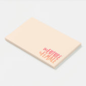 Die Zukunft ist die weibliche Post-It-Notes Post-it Klebezettel (angewinkelt)