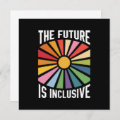 Die Zukunft ist ein integratives Recht auf Rainbow Einladung (Vorne/Hinten)