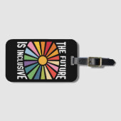 Die Zukunft ist ein integratives Recht auf Rainbow Gepäckanhänger (Vorderseite (Horizontal))