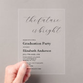 Die Zukunft ist ein Minimalistischer Script-Abschl Acryleinladungen (Insitu (Handheld))