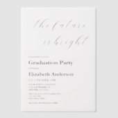 Die Zukunft ist ein Minimalistischer Script-Abschl Pergament Einladungen (Vorderseite)