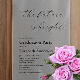 Die Zukunft ist ein Minimalistischer Script-Abschl Pergament Einladungen