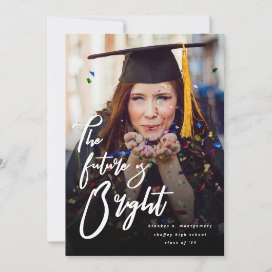 Die Zukunft ist ein schönes, feines Script-Abschlu Ankündigung (Vorderseite)