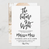 Die Zukunft ist eine gute Abschluss-Einladung Einladung (Vorne/Hinten)