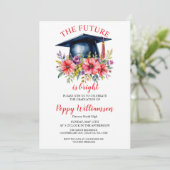 Die Zukunft ist eine gute Graduierungspartei Einladung (Stehend Vorderseite)