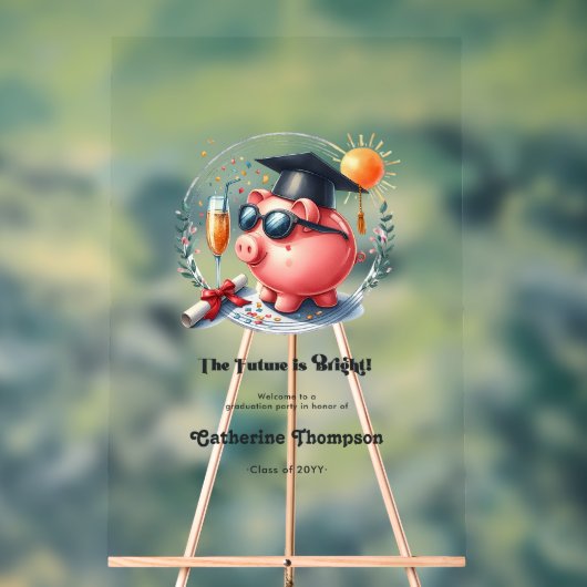 Die Zukunft ist eine Partei für gute Finanzabschlü Acrylschild (Neutral)