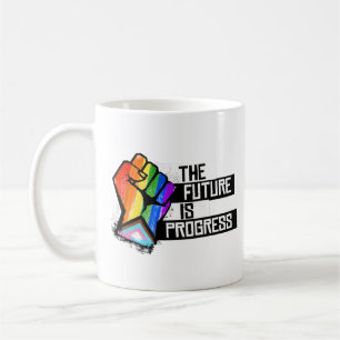 Die Zukunft ist Fortschritt Kaffeetasse