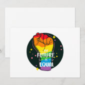 Die Zukunft ist gleich hoch Feiertagskarte (Vorne/Hinten)