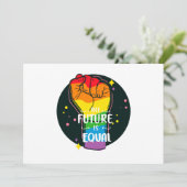 Die Zukunft ist gleich hoch Feiertagskarte (Stehend Vorderseite)