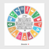 Die Zukunft ist gut und voller Möglichkeiten Aufkleber (Blatt)