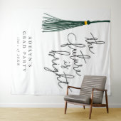 Die Zukunft ist hell grüner Tassel modern Wandteppich (Beispiel (Horizontal))