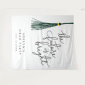 Die Zukunft ist hell grüner Tassel modern Wandteppich (Vorderseite (Horizontal))