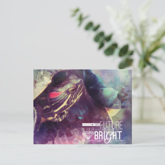 Die Zukunft ist hell, Myrtle, die Schildkröte Postkarte