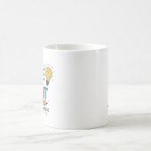 Die Zukunft ist hell Persönlicher Lehrer Kaffeetasse (Mittel)