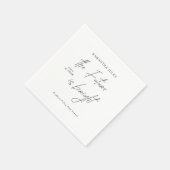 Die Zukunft ist hell Schrift Graduationsparty Serviette (Ecke)