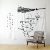 Die Zukunft ist hell schwarze Tassel modern Wandteppich (Beispiel (Horizontal))