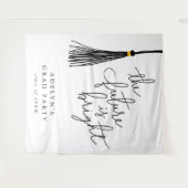 Die Zukunft ist hell schwarze Tassel modern Wandteppich (Vorderseite (Horizontal))