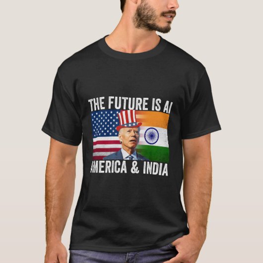 Die Zukunft ist in Indien Indien Indien Indische F T-Shirt (Vorderseite)