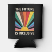 Die Zukunft ist inklusiver LGBTQ-Stolz auf alleini Dosenkühler (Vorderseite)