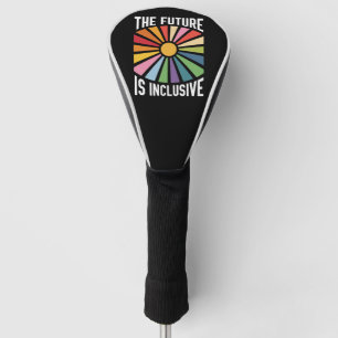 Die Zukunft ist inklusiver Regenbogen-Stolz Trans- Golf Headcover