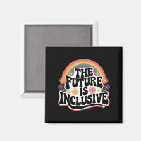 Die Zukunft ist inklusives Rainbow LGBTQ Flag Gay