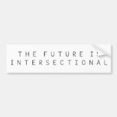 Die Zukunft ist Intersectional Autoaufkleber (Vorne)