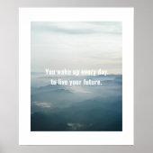 Die Zukunft ist jetzt - Motivierend Poster (Vorne)