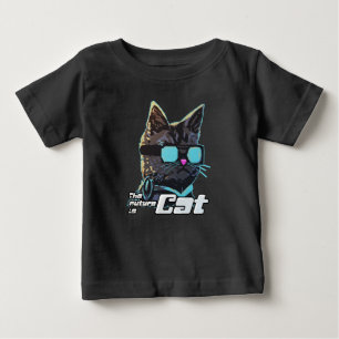 Die Zukunft ist Katze Baby T-shirt