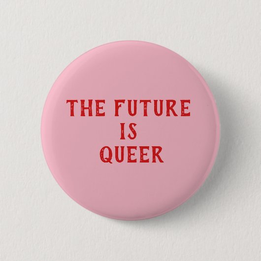 die Zukunft ist queer Knopf Button (Vorderseite)