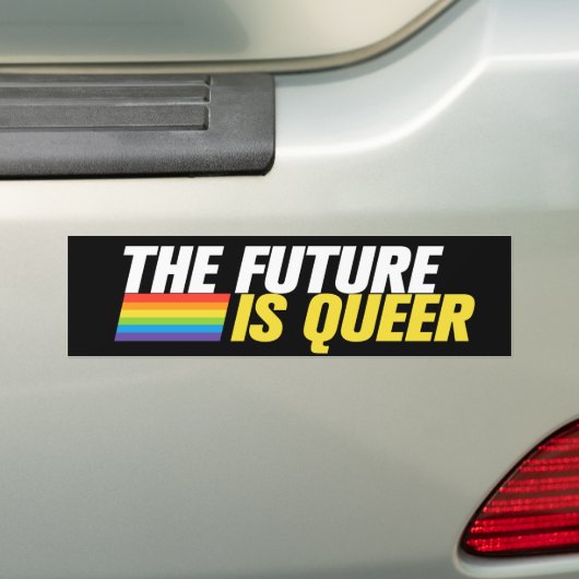 Die Zukunft ist Queer lesbischer Gay Pride LGBT Autoaufkleber (Auf Auto)