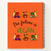 Die Zukunft ist VEGAN. Gemüse. Ihr Namensrezept Notizblock (Rückseite)