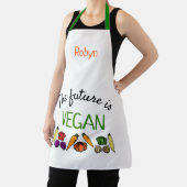 Die Zukunft ist VEGAN, Gemüse und dein Name Schürze (InSitu)