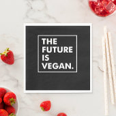 Die Zukunft ist Vegan Serviette