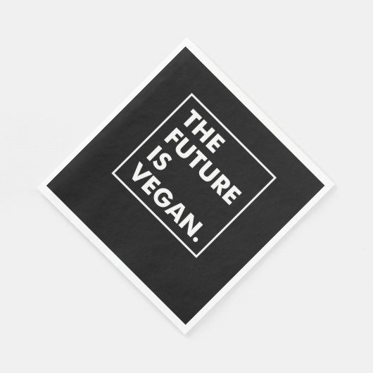 Die Zukunft ist Vegan Serviette (Ecke)