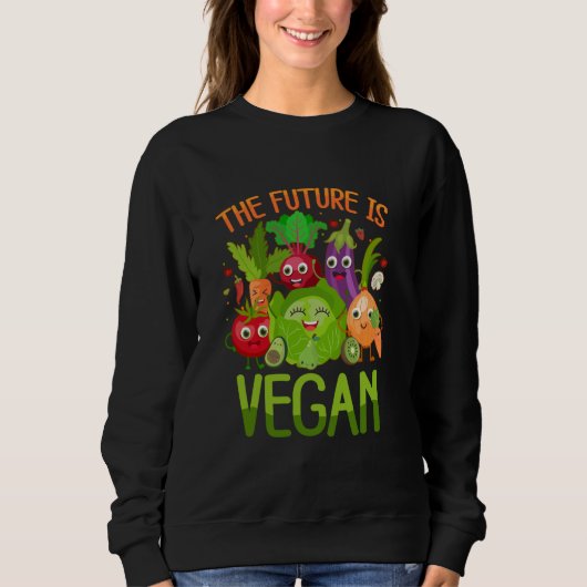 Die Zukunft ist Vegan Sweatshirt (Vorderseite)