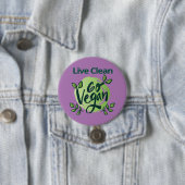 Die Zukunft ist Veganes Design Button (Beispiel)