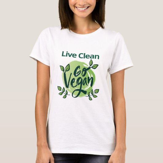 Die Zukunft ist Veganes Design T-Shirt (Vorderseite)