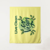 Die Zukunft ist Veganes Design Wandteppich (Vorderseite)